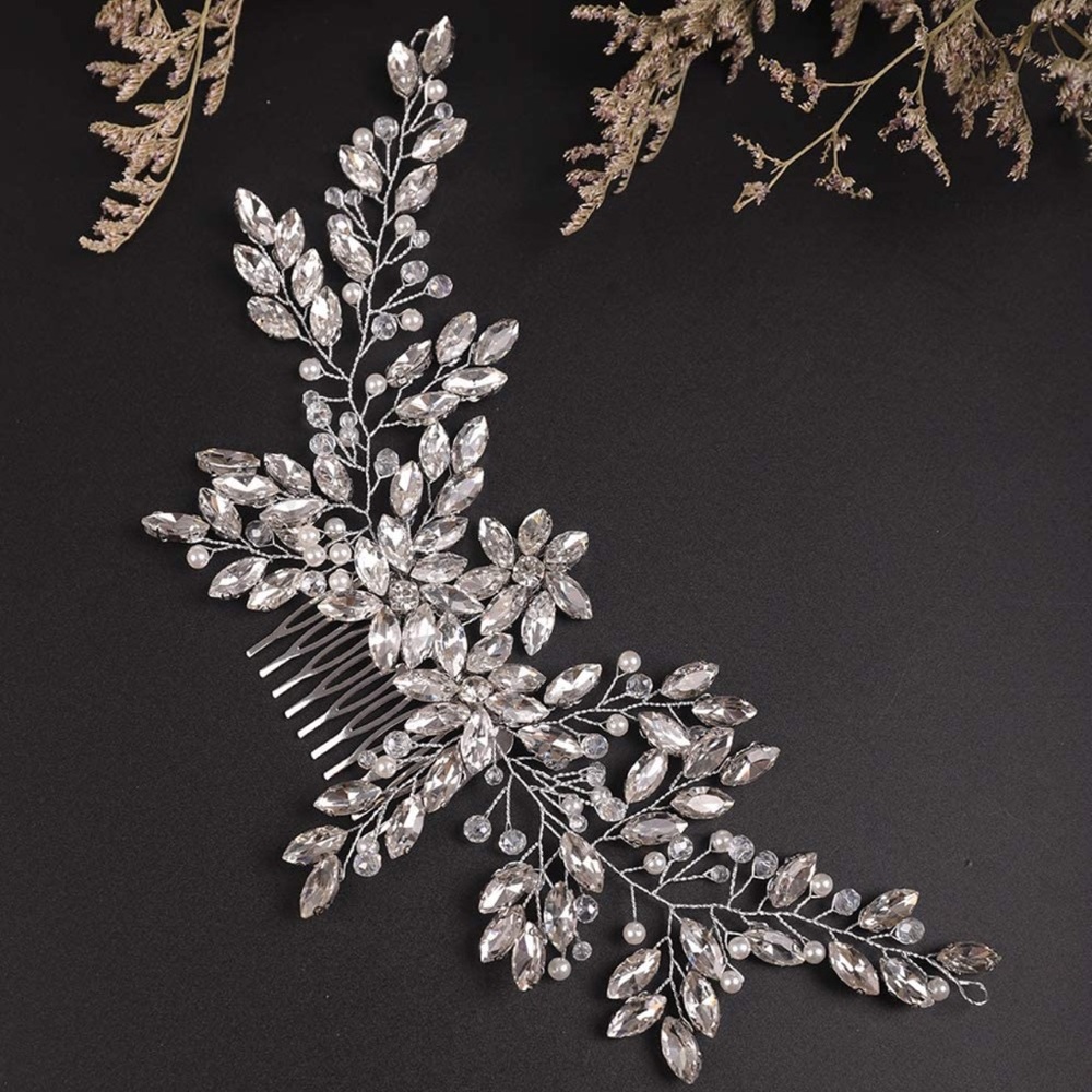 Rhinestone Crystal Floral Headpiece